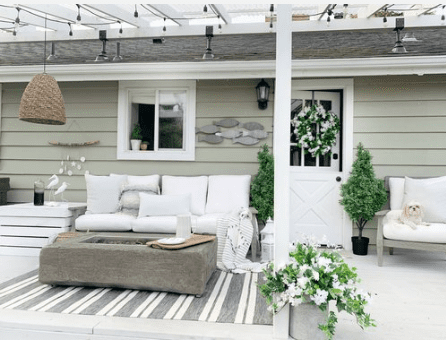Coastal Cottage Inspired Deck with JOANN