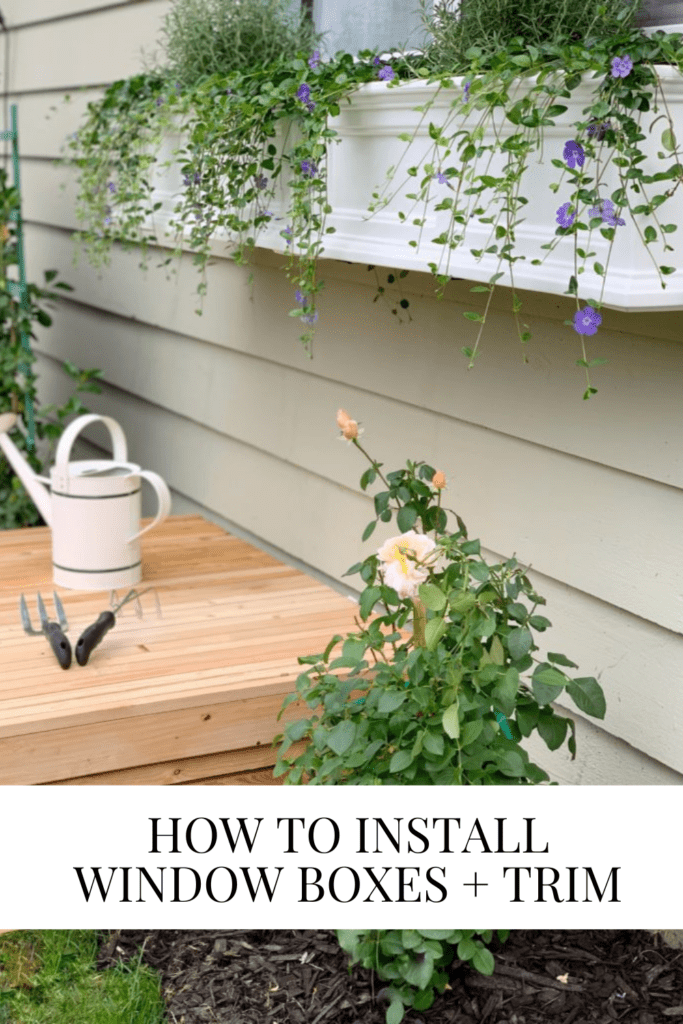 How To Install Window Boxes + Trim • Dreaming of Homemaking