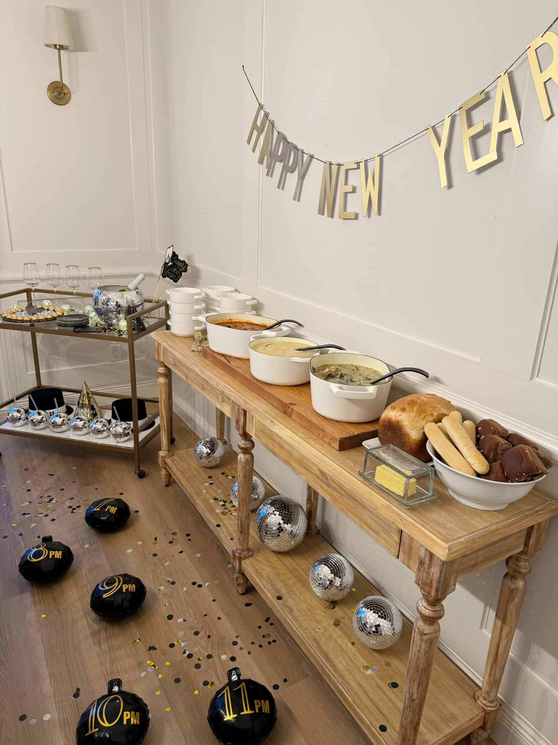 New Years Eve – Soup Bar & Setup