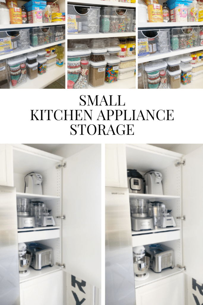 Small Kitchen Appliance Storage • Dreaming of Homemaking